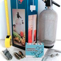 Sifone Seltz Vintage Anni '70 in Rete Metallica