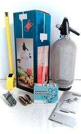 Sifone Seltz Vintage Anni '70 in Rete Metallica