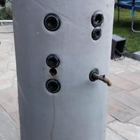 Bollitore solare verticale a doppia serpentina