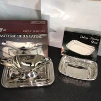 Set salsiera con sottopiatto più svuota tasca