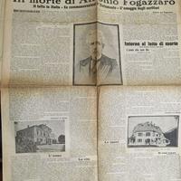 IL RESTO DEL CARLINO LA MORTE DI ANTONIO FOGAZZARO