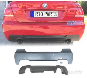 PARAURTI POSTERIORE BMW E92 E93 LOOK M PDC PLASTIC