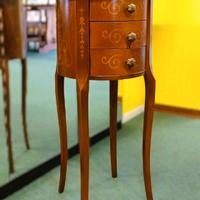 Tavolino fagiolo portatelefono in legno