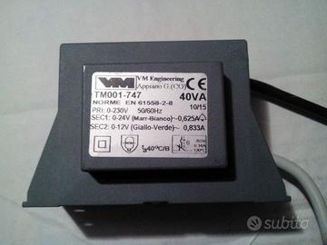 Trasformatore incapsulato 230V 12V 24V 40VA motore