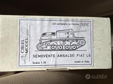 Modellino Cri.El model Semovente Ansaldo Fiat L6