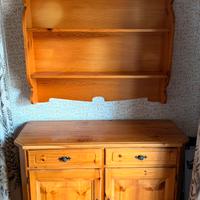 Credenza con Piattaia in Legno Massiccio tirolese