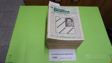 LA SETTIMANA ENIGMISTICA, anno 1984, parzialmente