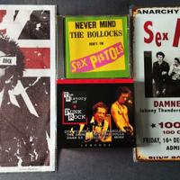 RARO LOTTO PUNK-SEX PISTOLS ECC-CD,PLACCA,POSTER