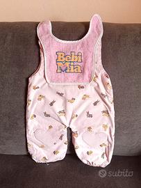 Salopette rosa bambola Bebi Mia vintage, anni  90