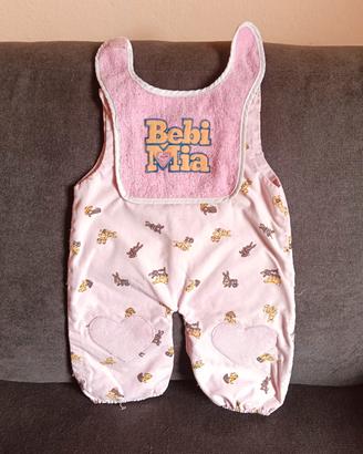 Salopette rosa bambola Bebi Mia vintage, anni  90