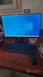 Mini PC desktop i5 8gb ram con monitor 24 pollici