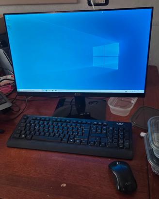 Mini PC desktop i5 8gb ram con monitor 24 pollici
