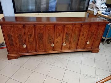 credenza noce intarsiata