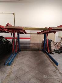 Ponte sollevatore parcheggio duplo doppio