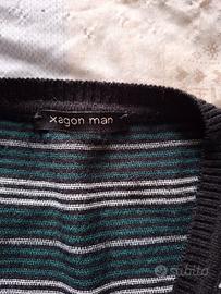 Gilet uomo Xagon Man a righe – scollo a V