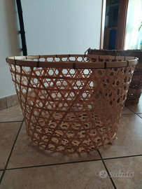 Cesti vimini e legno