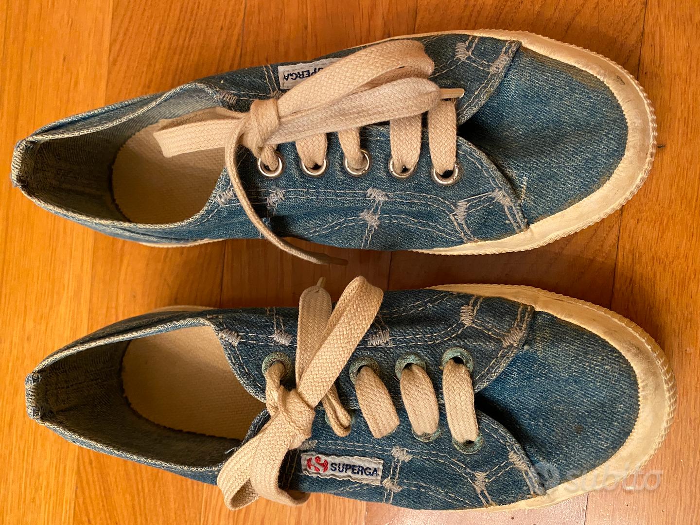 Superga hotsell blu vintage