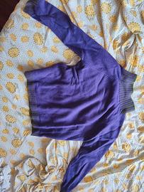 Maglione Viola in Misto Cashmere