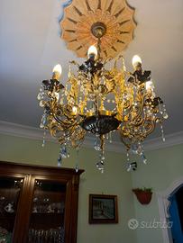 Lampadaro a 8 luci con papeli