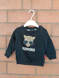 Felpa Richmond nera con leopardo- Taglia 6 anni