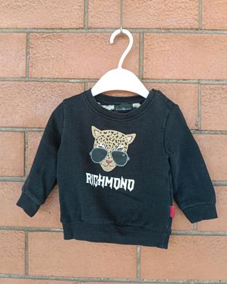 Felpa Richmond nera con leopardo- Taglia 6 anni