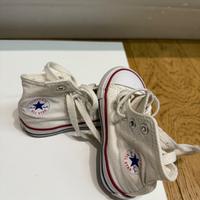 Converse bianche bambina num 21