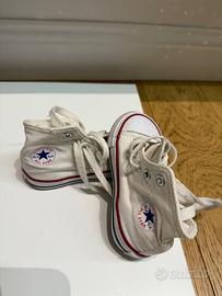Converse bianche bambina num 21