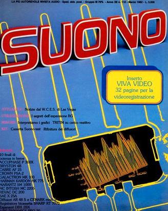 rivista SUONO numero 110 marzo 1982