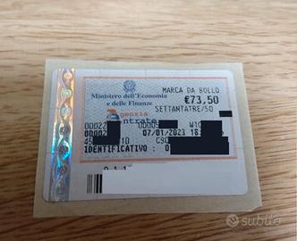 Marca da bollo passaporto