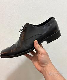 Ermenegildo Zegna scarpe eleganti nere 45 uomo