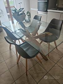 2 sedie skum tortora