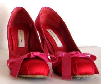 Originali MARC JACOBS, decollete alte rosse, n. 36