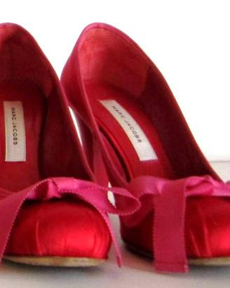 Originali MARC JACOBS, decollete alte rosse, n. 36