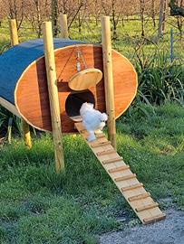 pollaio in legno 3/6 galline.