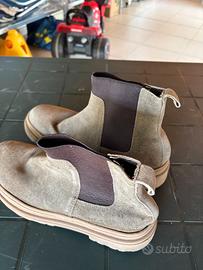 Stivaletti Chelsea camoscio tortora tg 43