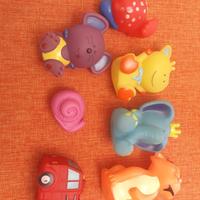 Giochi bimbi set animaletti macchina gommosi