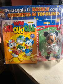 Fumetto Noi Qui Quo Qua Con Statua Topolino