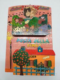 Organizzatore in legno da parete bambina