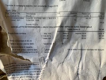 Cancelletto estendibile