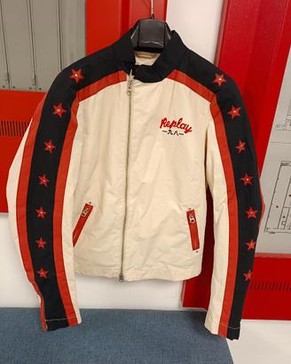 Giubbotto biker donna Replay originale nuovo