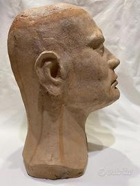 Busto terra cotta di Benito Mussolini