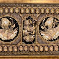 Arrazzo  con cornice  1,62 x 1.12 m.