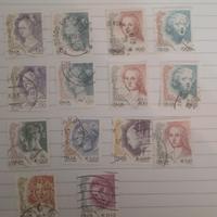 francobolli italiani serie figure femminili 