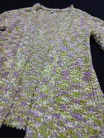 Maglione Tricot Cardigan Lungo Maglia Donna S