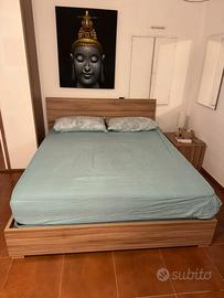 Letto matrimoniale contenitore 160x200 + materasso