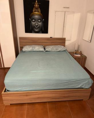 Letto matrimoniale contenitore 160x200 + materasso