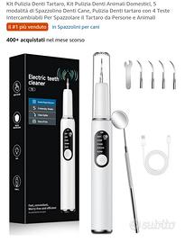 Kit Pulizia Denti Tartaro Bianco e Nero
