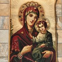 Stendardo religioso Madonna con Bambino