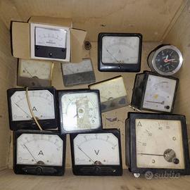 Lotto amperometri e voltmetri analogici