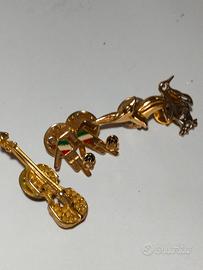 Set 5 Spille Vintage Oro – Mascotte Italia '90 e D